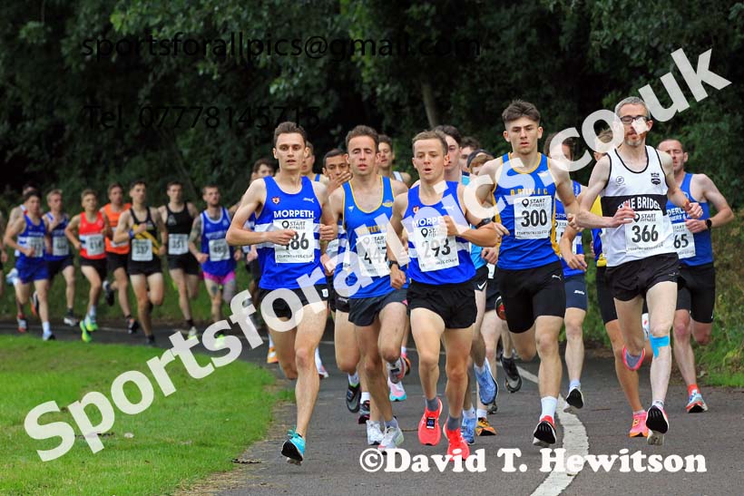 Snior mens 2023 Sunderland 5k Road Race, July 20th.  Photo: David T. Hewitson/Sports for All Pics